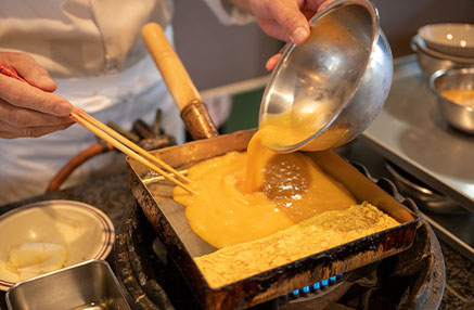 厚焼き玉子の調理イメージ